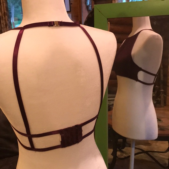 Bralette (maroon) - Picture 3 of 6